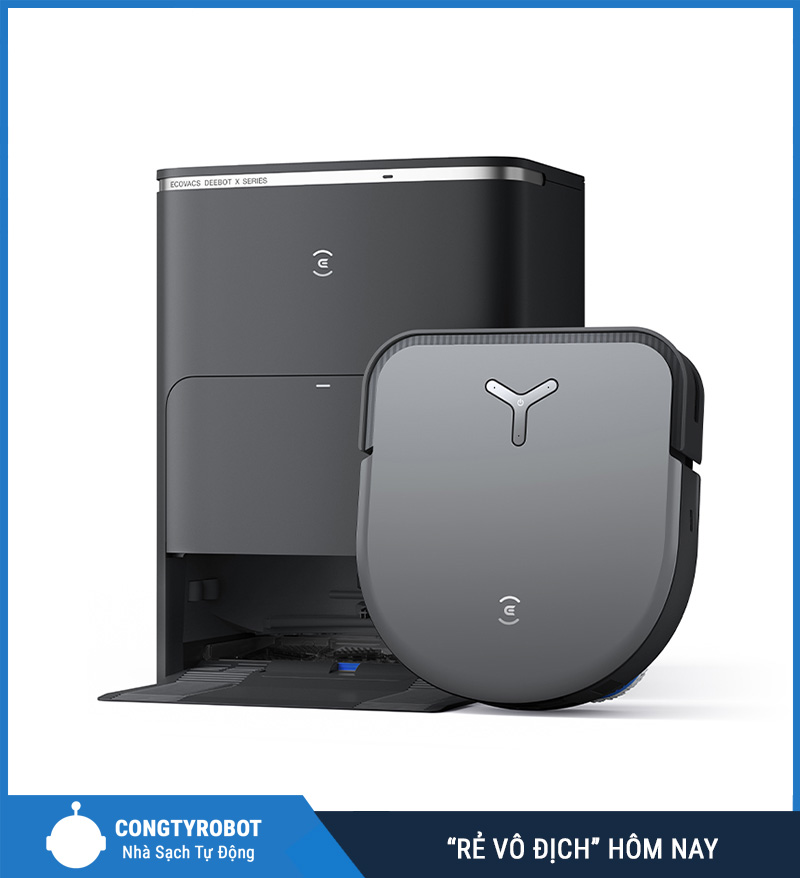 Ecovacs X5 Pro Omni – Robot lau hút tự động, siêu lực hút 12.800Pa