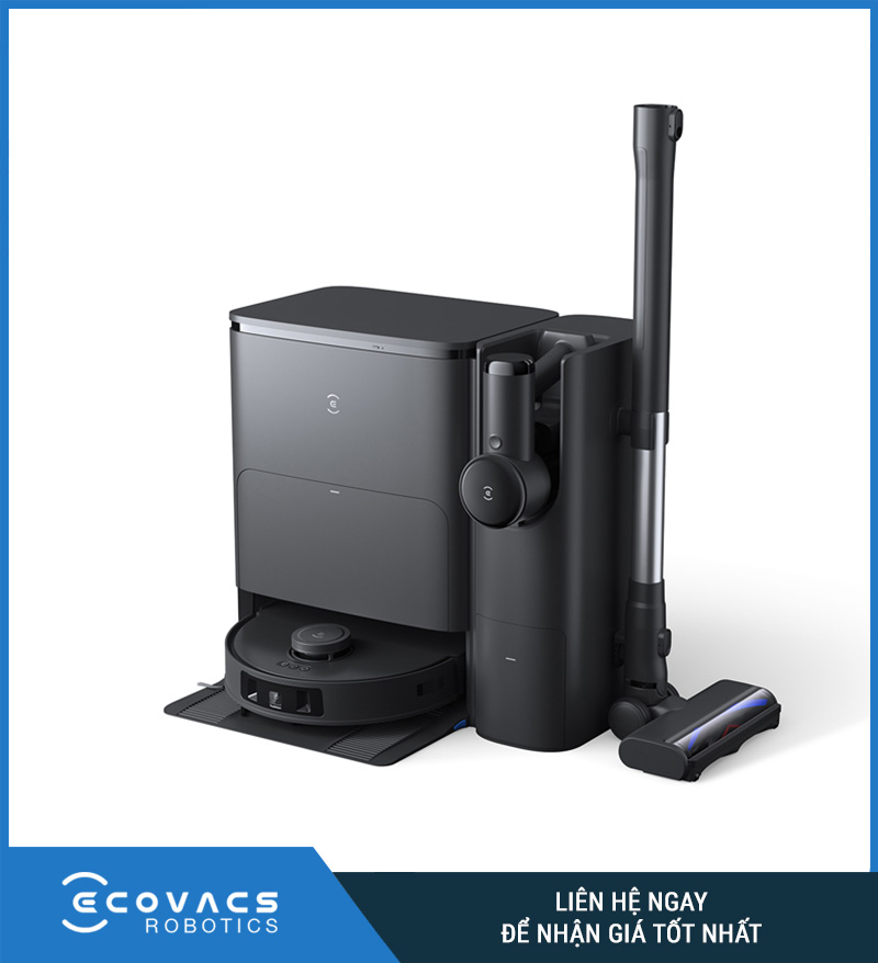 Ecovacs T30S Combo – Robot lau hút kiêm hút bụi cầm tay tiện lợi