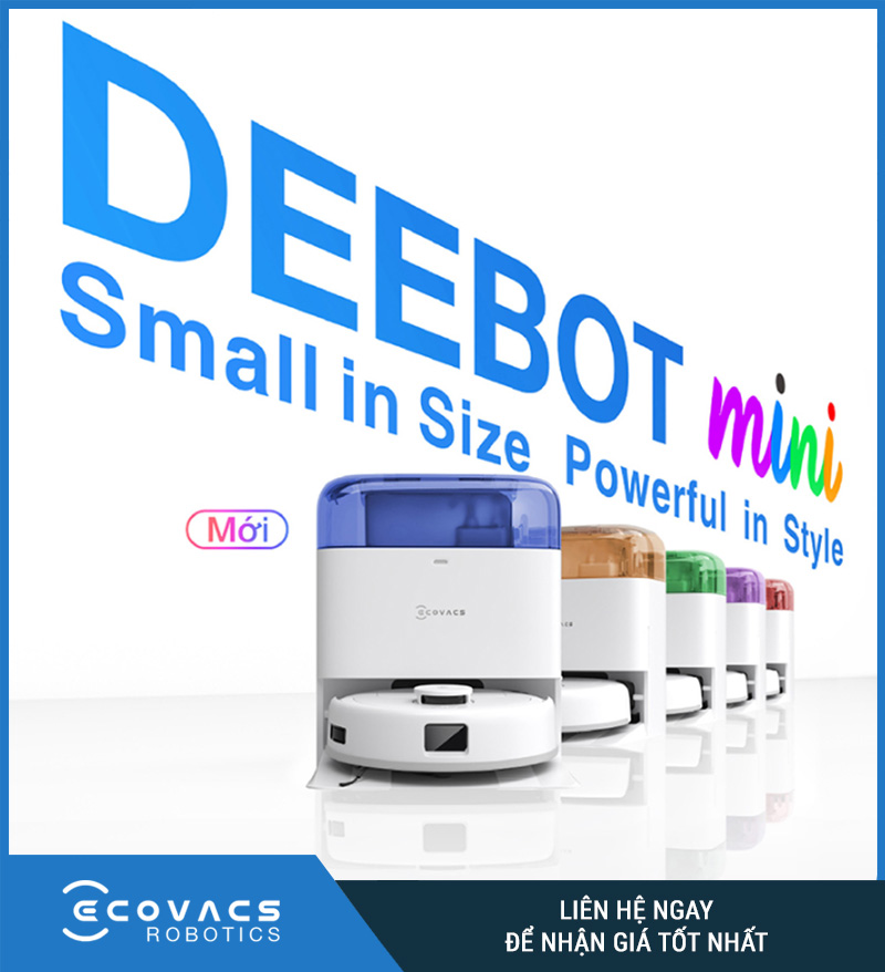 Khám phá robot hút bụi Ecovacs Deebot Mini – Nhỏ mà mạnh