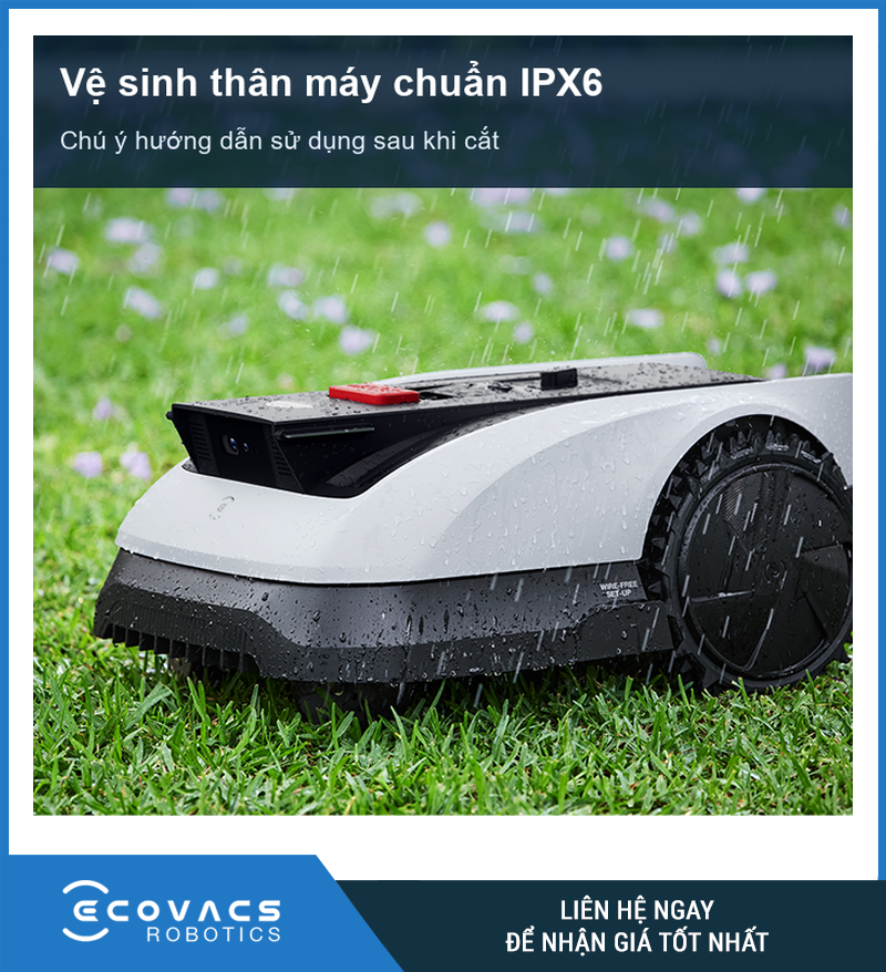 Cấp chống nước IPX6 của thân ECOVACS GOAT O800 RTK