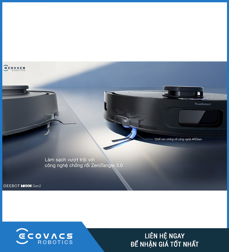 Ecovacs Deebot T30C Gen 2 Trắng/Đen - Robot hút bụi lau nhà
