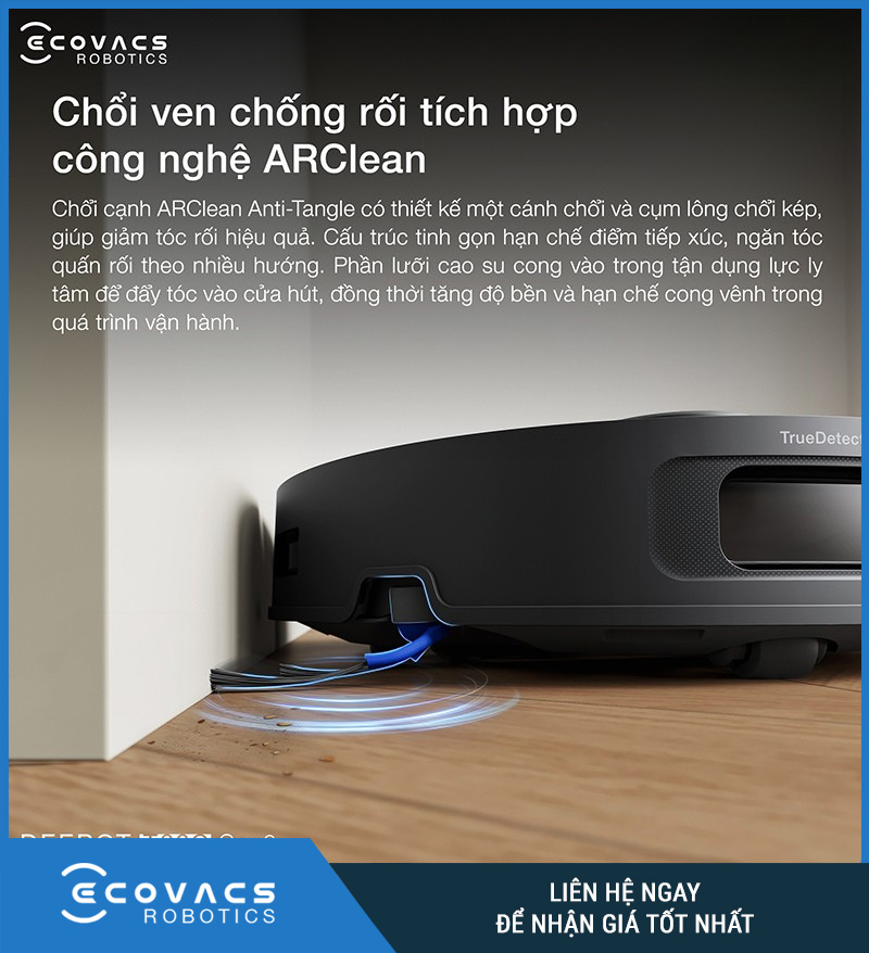 Ecovacs Deebot T30C Gen 2 Trắng/Đen - Robot hút bụi lau nhà