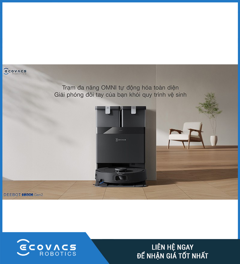 Ecovacs Deebot T30C Gen 2 Trắng/Đen - Robot hút bụi lau nhà