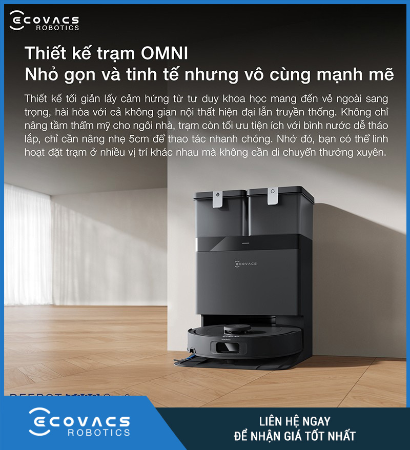 Ecovacs Deebot T30C Gen 2 Trắng/Đen - Robot hút bụi lau nhà