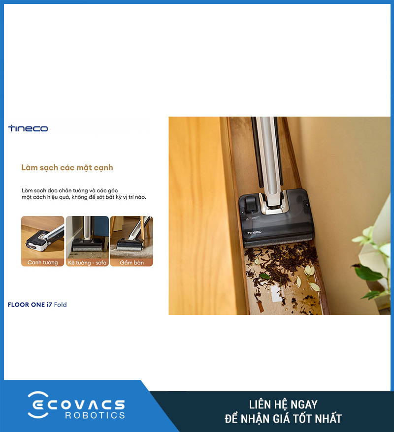 Tineco Floor One i7 Fold - Máy hút bụi lau sàn khô ướt