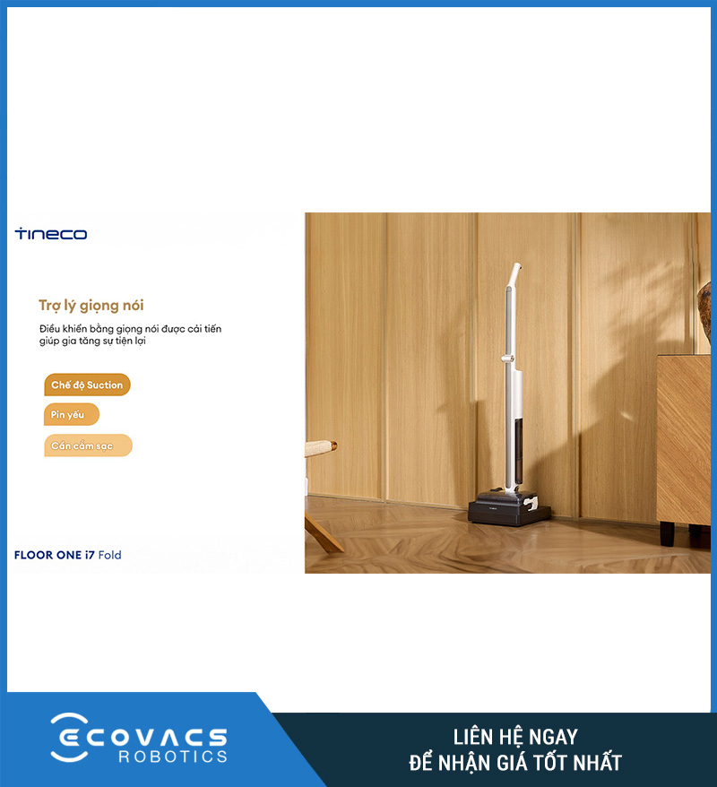 Tineco Floor One i7 Fold - Máy hút bụi lau sàn khô ướt
