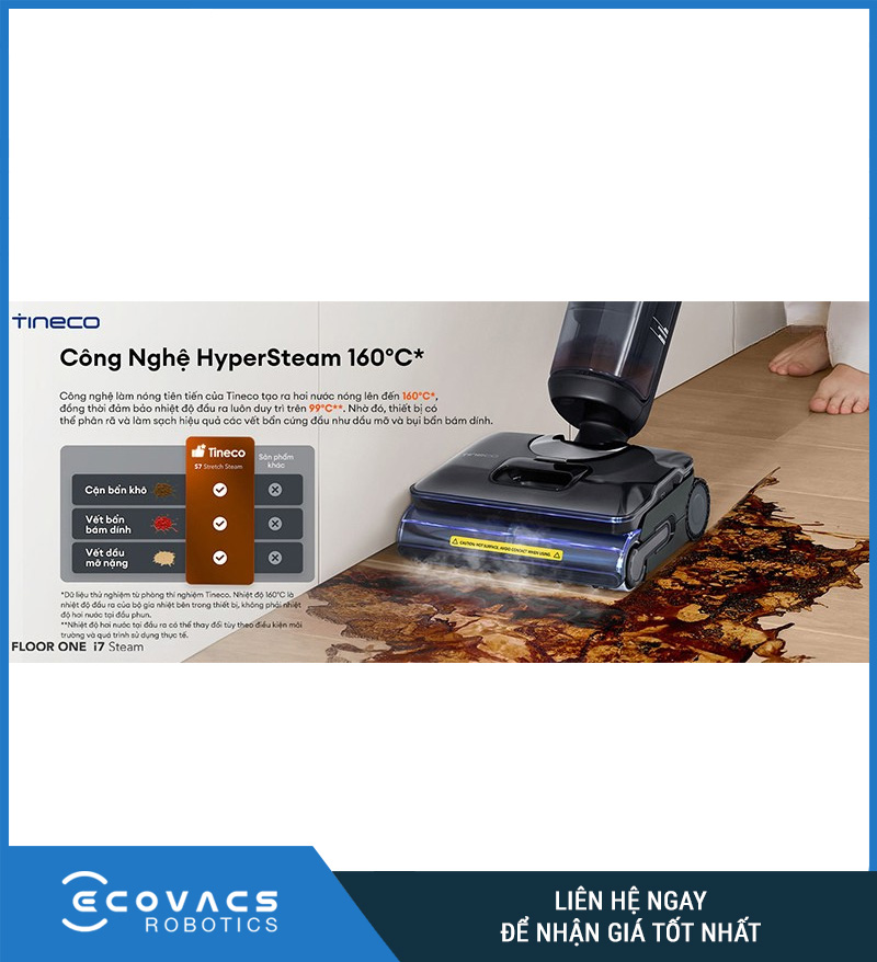 Tineco Floor One i7 Steam - Máy hút bụi lau sàn khô ướt