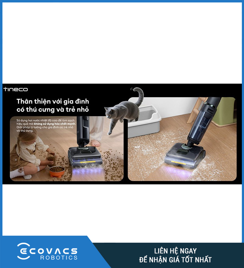 Tineco Floor One i7 Steam - Máy hút bụi lau sàn khô ướt