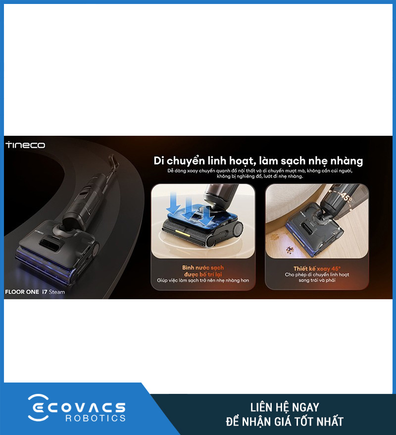 Tineco Floor One i7 Steam - Máy hút bụi lau sàn khô ướt