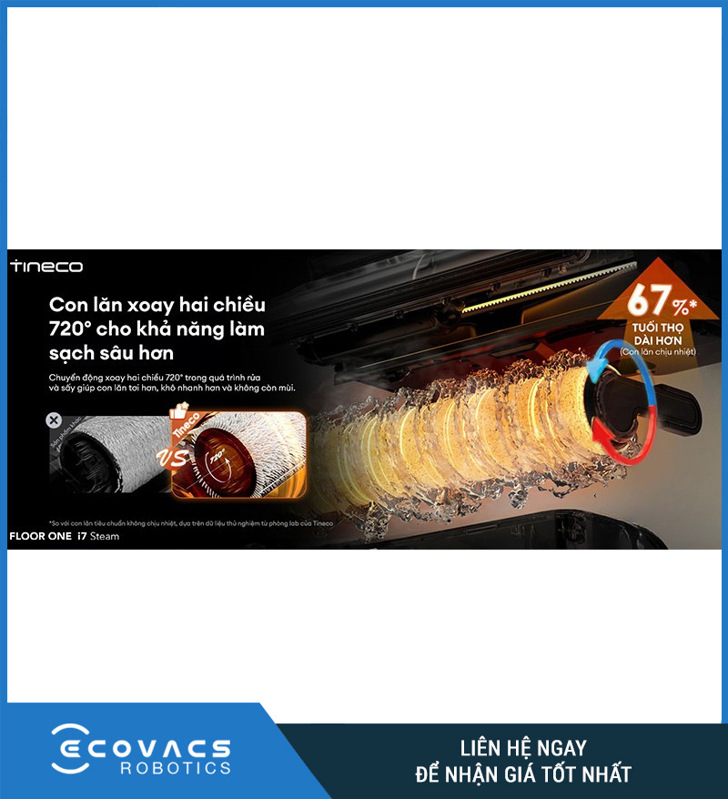 Tineco Floor One i7 Steam - Máy hút bụi lau sàn khô ướt