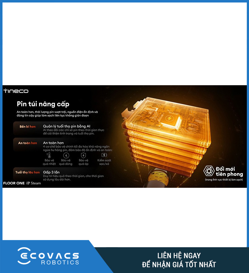 Tineco Floor One i7 Steam - Máy hút bụi lau sàn khô ướt