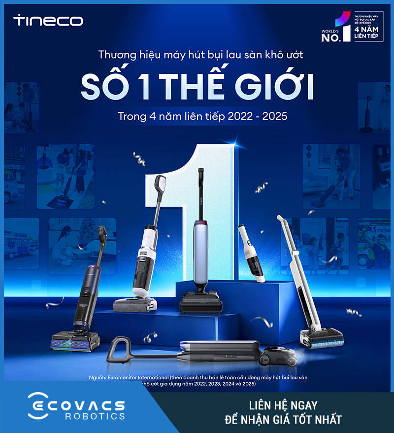 Tineco Floor One i7 Steam - Máy hút bụi lau sàn khô ướt