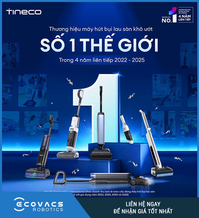 Tineco Floor One Switch S7 Steam - Máy hút bụi lau sàn khô ướt