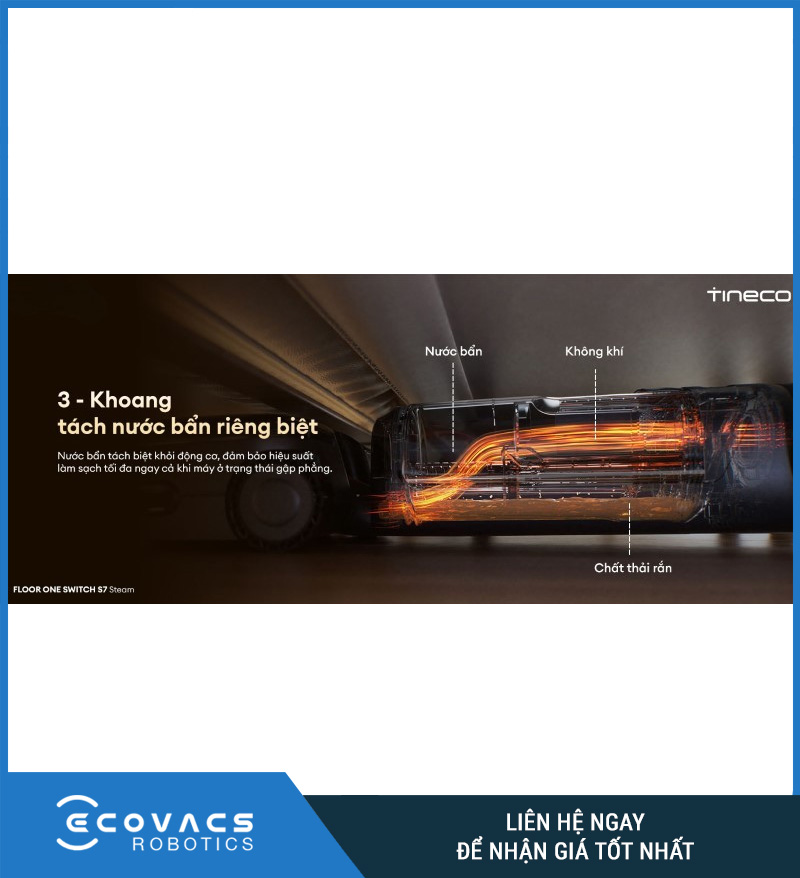 Tineco Floor One Switch S7 Steam - Máy hút bụi lau sàn khô ướt