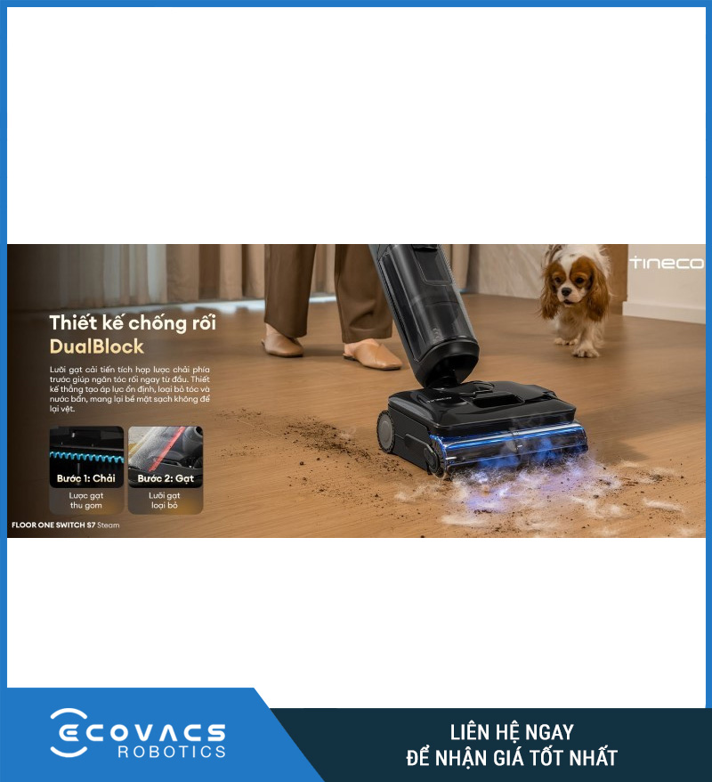 Tineco Floor One Switch S7 Steam - Máy hút bụi lau sàn khô ướt