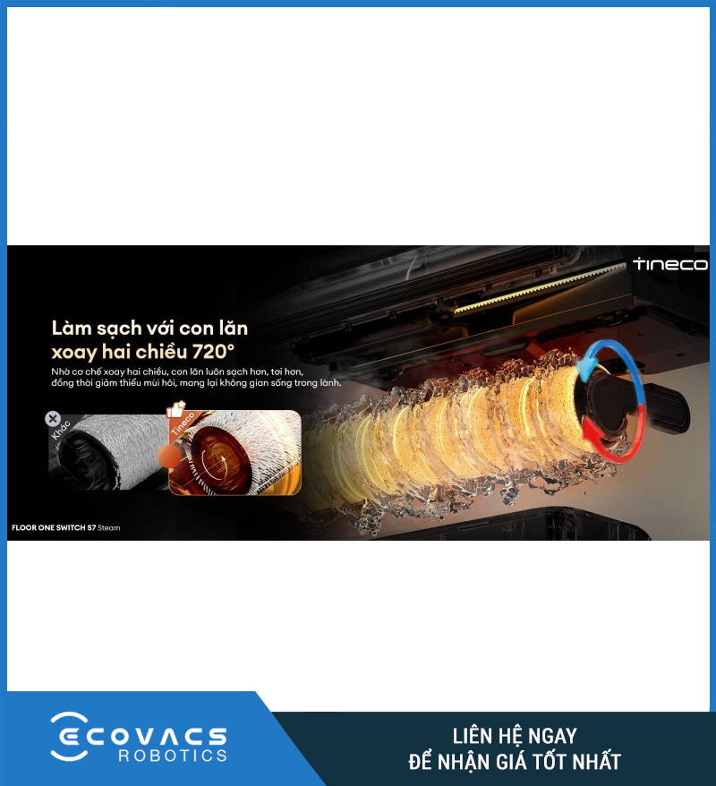 Tineco Floor One Switch S7 Steam - Máy hút bụi lau sàn khô ướt